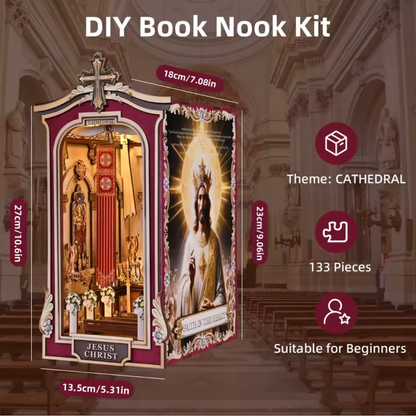 Book Nook Catedral – Kit DIY Decorativo