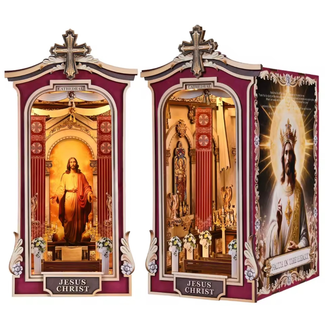 Book Nook Catedral – Kit DIY Decorativo