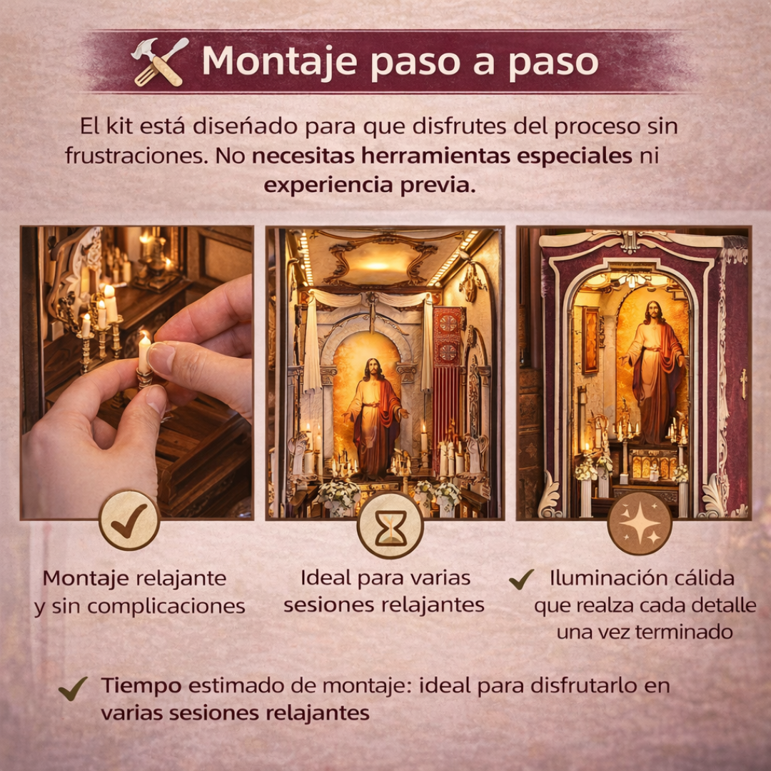 Book Nook Catedral – Kit DIY Decorativo