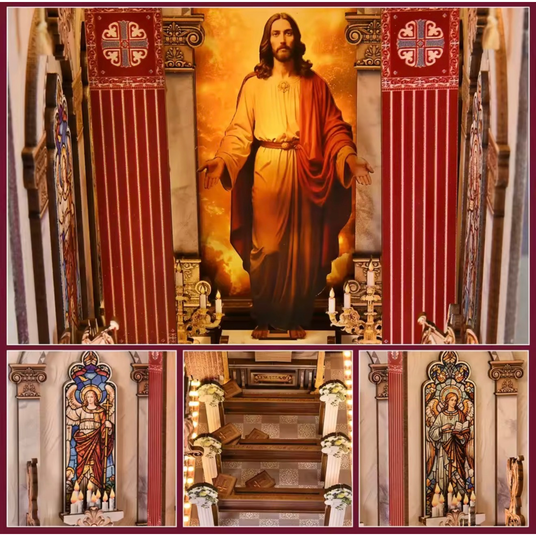 Book Nook Catedral – Kit DIY Decorativo